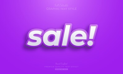 Sale! Clean Modern Editable Text Effect Font Style
