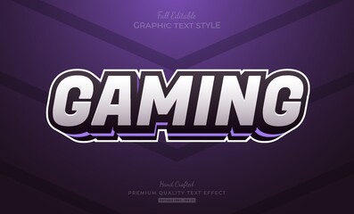 Gaming Team Purple Editable Text Effect Font Style