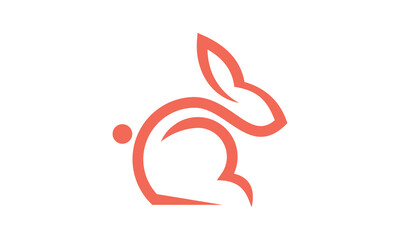 rabbit logo sitting