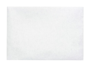 White envelope C4 isolated background. top view