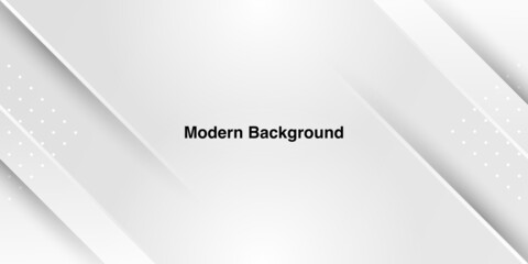 Obraz premium Wide clean white texture background with luxury curve pattern wallpaper 