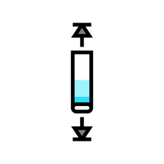 over scroll color icon vector. over scroll sign. isolated symbol illustration