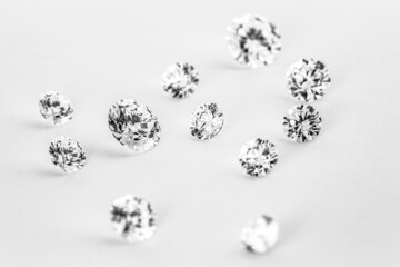 Diamond colourless brilliant cut diamond.D colour 