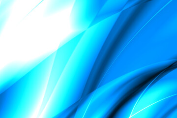 Abstract art painting background in blue, turquoise and cyan gradation color mix, forming turquoise bluish gradient waves. Used as a mobile wallpaper. Can express calmness, flow movement, relaxation.