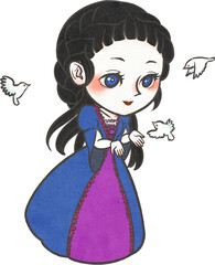 白雪姫のイラスト