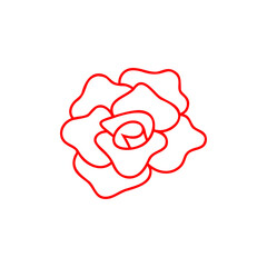 Rose icon design template vector isolated