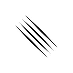 scratch four lines vector logo icon