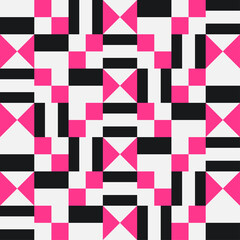 PINK and BLACK Geometrical shape pattern style with minimalist elements design and abstract creative composition used for cover design, business Wallpaper design