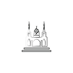 mosque logo image vector illustration 