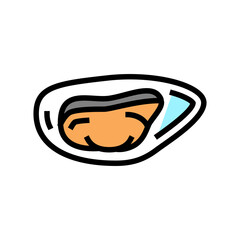 shellfish seafood color icon vector. shellfish seafood sign. isolated symbol illustration