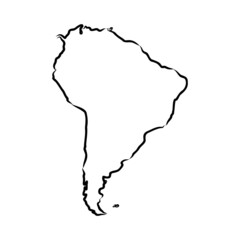 map of south america. map concept south america vector