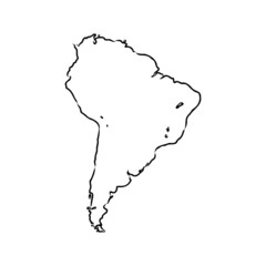 map of south america. map concept south america vector