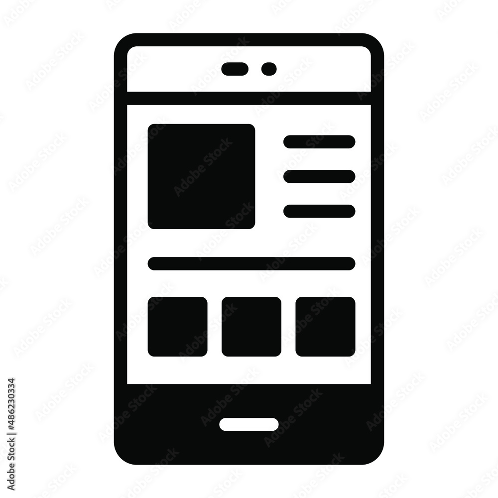 Wall mural layout icon. user interface vector illustration, as a simple vector sign and trendy symbol in line a