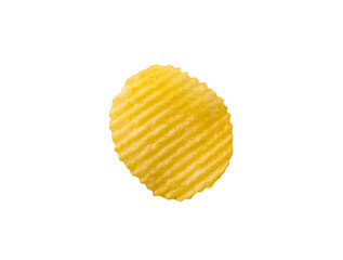 potato chip isolated on white background