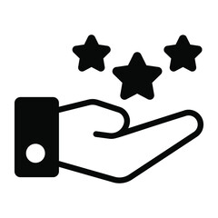 review Icon. User interface Vector Illustration, As a Simple Vector Sign and Trendy Symbol in Line Art Style, for Design and Websites, or Mobile Apps,