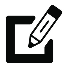 edit Icon. User interface Vector Illustration, As a Simple Vector Sign and Trendy Symbol in Line Art Style, for Design and Websites, or Mobile Apps,