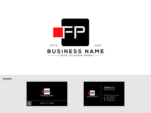 Letter FP logo design, modern Fp creative minimal monogram symbol