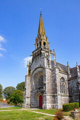 Fototapeta na wymiar Kernascléden. Église Notre-Dame. Morbihan. Bretagne 