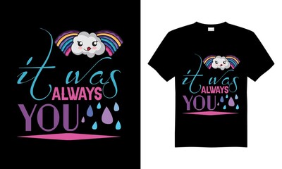 Rainbow T-shirt design