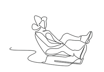 happy woman gliding sitting on a sled