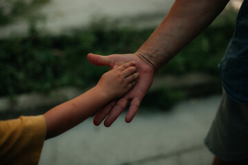 couple holding hands