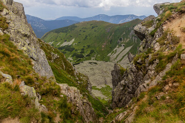 View of Nizke Tatry mountains from Krupova Hola mountain, Slovakia