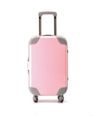 travel suitcase isolated on white