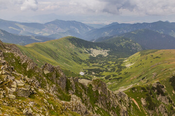 View of Nizke Tatry mountains from Krupova Hola mountain, Slovakia