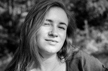 Portrait of young woman	