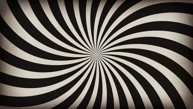 Swirling radial pattern rotating animation  ( vintage texture )