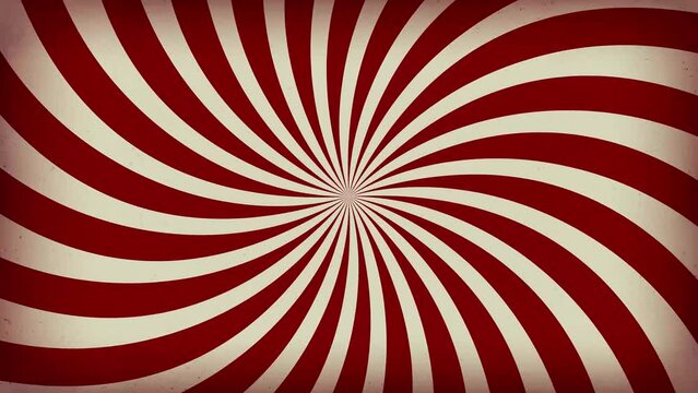 Swirling radial pattern rotating animation  ( vintage texture )