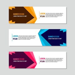 abstract simple banner design template