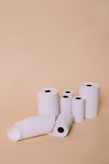 Adhesive tape for price tags check tape on background