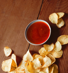 Corn sticks on wooden background