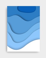 Abstract Paper Cut Illustration Background