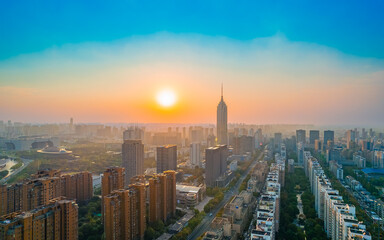 Urban scenery of Changzhou City, Jiangsu Province, China