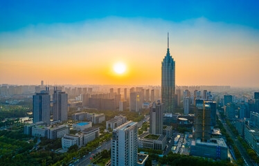 Plakat Urban scenery of Changzhou City, Jiangsu Province, China