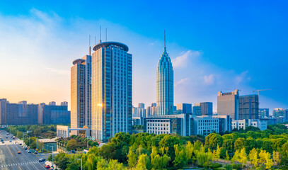 Urban scenery of Changzhou City, Jiangsu Province, China