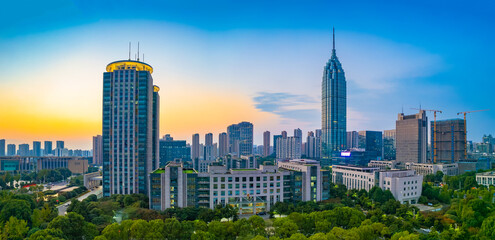 Urban scenery of Changzhou City, Jiangsu Province, China