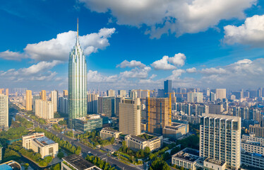 Fototapeta na wymiar Urban scenery of Changzhou City, Jiangsu Province, China