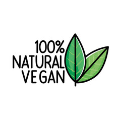 100 percent natural vegan