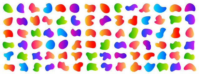 Fototapeta premium Random blotch. Organic blob, blot, speck shape, splat, fleck.