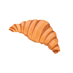 croissant isolated on white background	