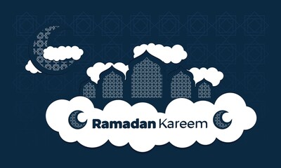 Islamic ramadan background illustration vector