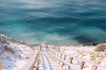 stairs to the sea
