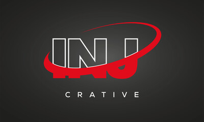 INJ Letters Creative Professional logo for all kinds of business