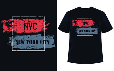 Fototapeta premium NYC New York City typography t shirt design vector