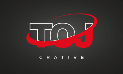 TOJ Letters Creative Professional logo for all kinds of business