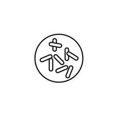 probiotics icons symbol vector elements for infographic web