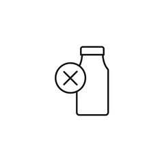 lactose free icons symbol vector elements for infographic web